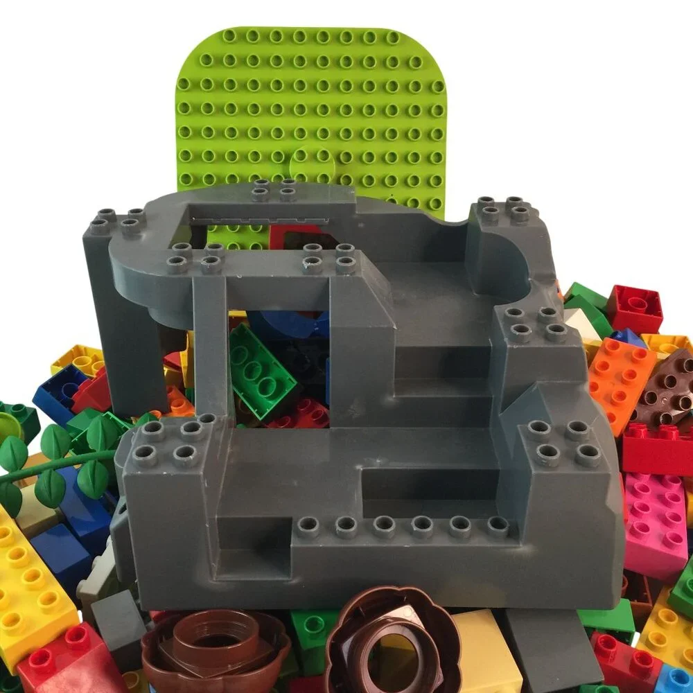Lego Duplo Building‎ Blocks Lot 250 Pcs Base Plate Mountain Tree Vine Window